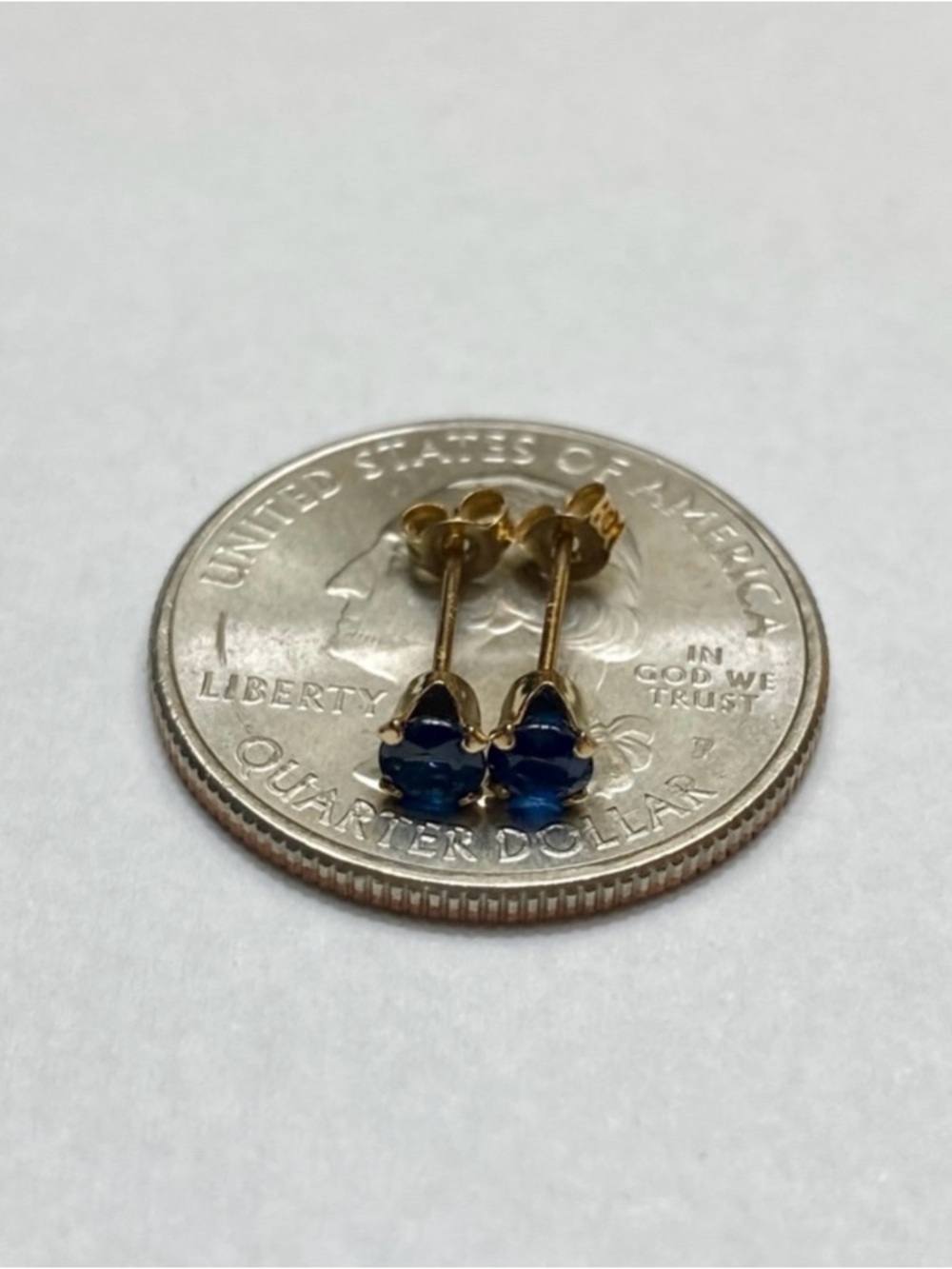 14k Gold Sapphire Earrings